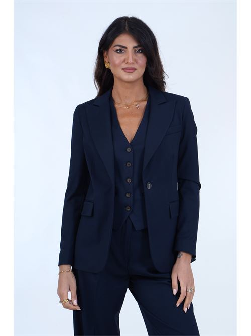 Giacca monopetto blu The First | 828 VIENNABLU